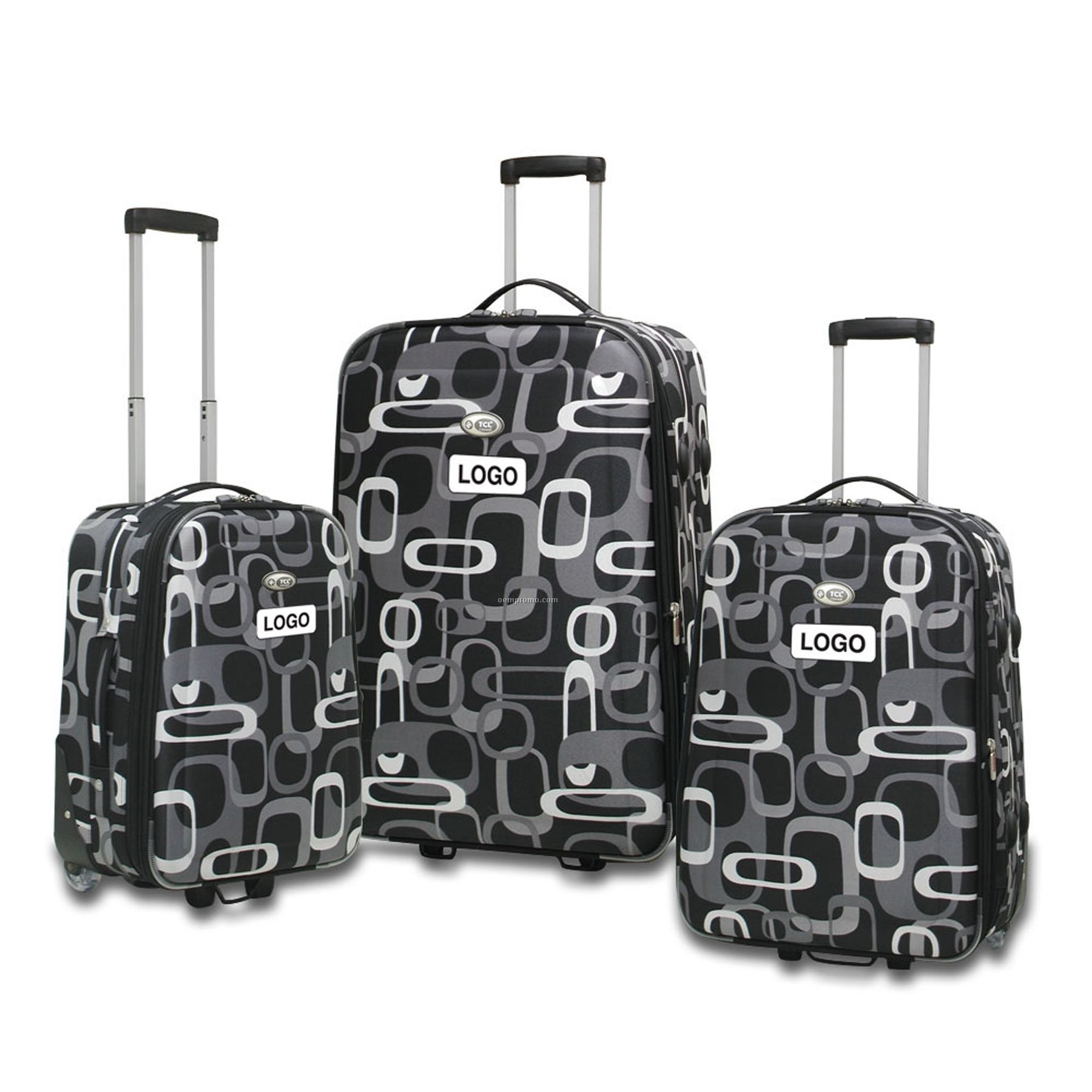 3 PC Eva Marseille Expandable Polyester Luggage