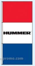 Single Face Dealer Interceptor Drape Flags - Hummer