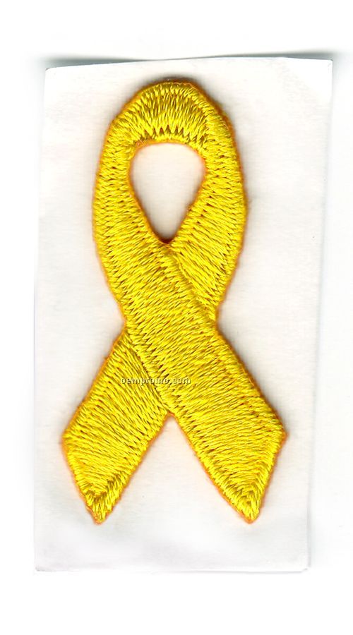 Yellow/Gold Awareness Ribbon Peelie