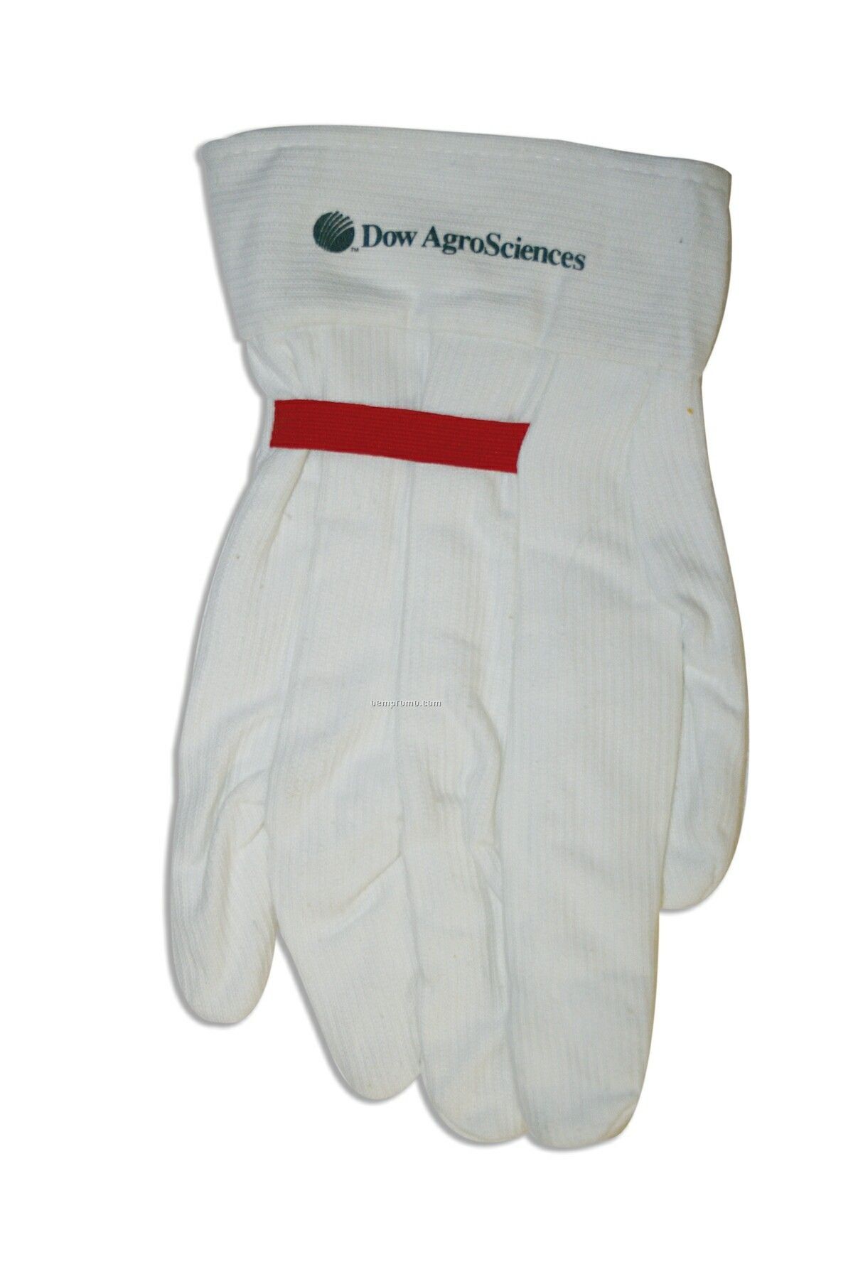 Bleached Corded Glove With Red Elastic Strap