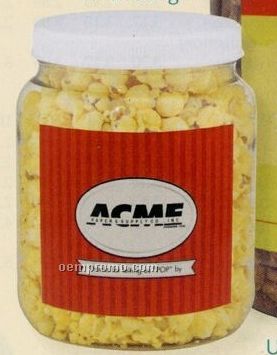 Butter Popcorn In Small Round Snax Jar