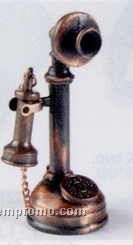 Early American Bronze Metal Pencil Sharpener - Stalk Telephone
