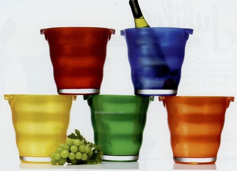 Silky Shades Colorful Cased Acrylic Wine Bucket