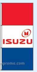 Single Face Dealer Interceptor Drape Flags - Isuzu