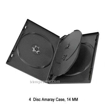 4-disc DVD Flip Tray Case - 14 Mm