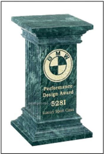 6"X4"X4" Green Marble Greek Column Award