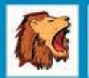 Animals Stock Temporary Tattoo - Roaring Lion Head (2