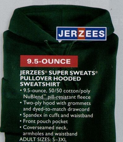 Jerzees Adult Super Sweats Pullover Hooded Sweatshirt (S-3xl)
