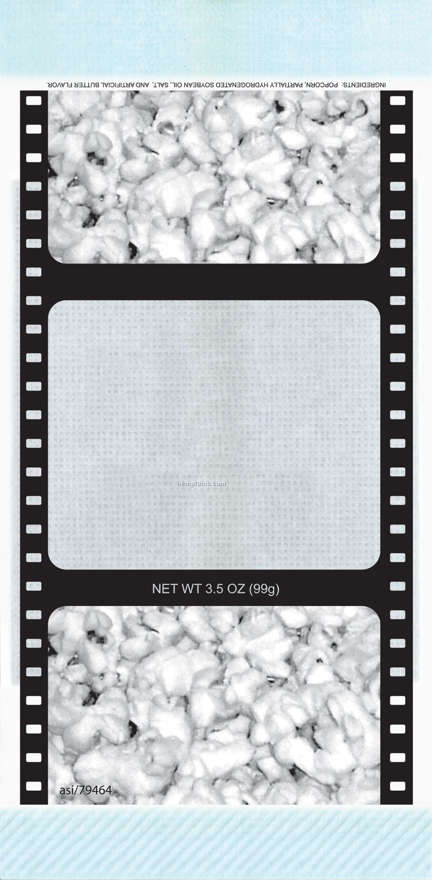 2 Color Pre-designed Microwave Popcorn Bag (Popcorn/Movie Reel)