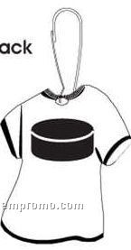 Hockey Puck T-shirt Zipper Pull