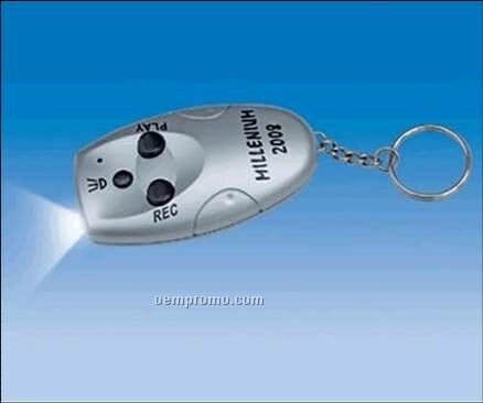 Key Chain Recorder And Flashlight