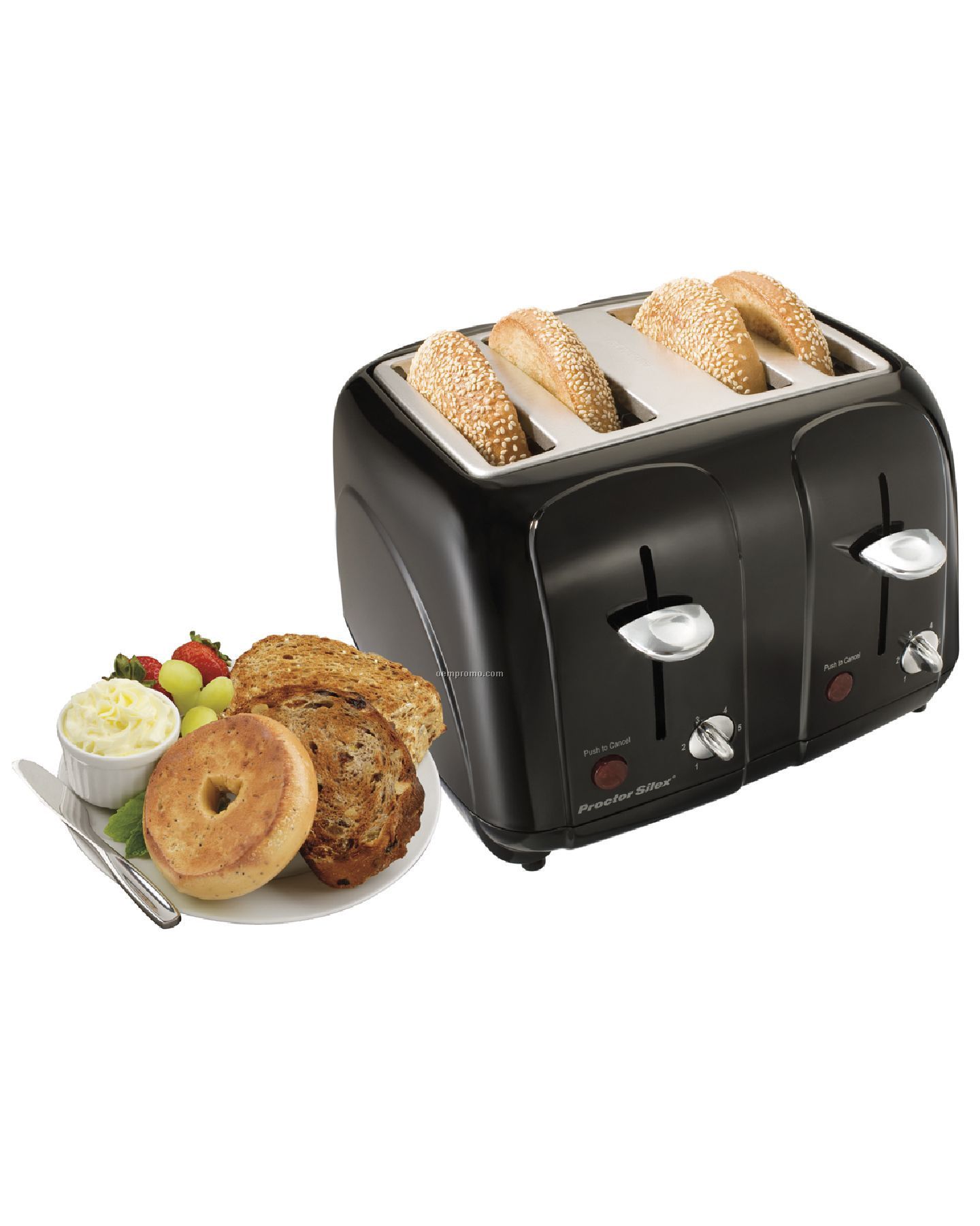 Proctor Silex - Toasters - Blk 4 Slice Cool Touch Toaster