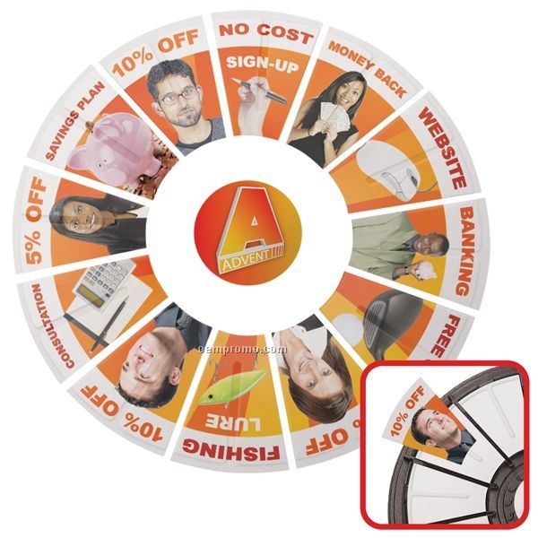 Spin 'n Win Prize Wheel Graphic Package Only