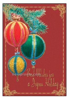 Victorian Ornaments Holiday Greeting Card (By 05/01/11)