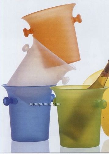 3 1/2 Qt. Colorful Frosted Polypropylene Wine Bucket