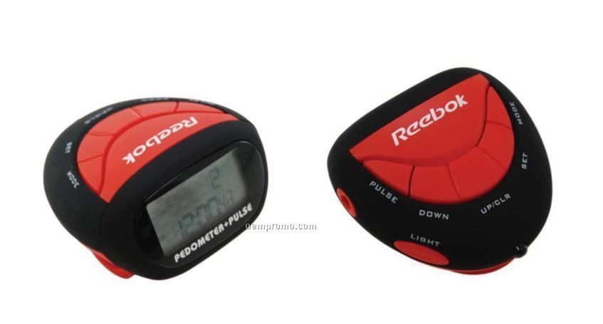 Stopwatch Pedometer W/ Pulse Rate Monitor