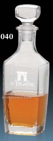 16 Oz. Sterling Glass Decanter W/ Stopper