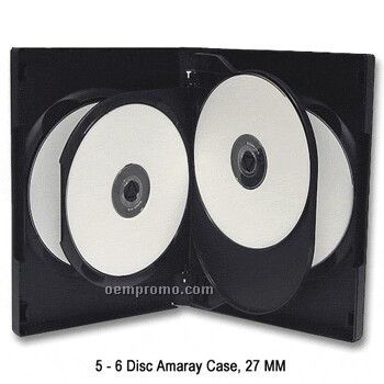 5 - 6 Disc DVD Flip Tray Case - 14 Mm