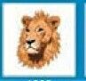 Animals Stock Temporary Tattoo - Lion Head / Right Facing (2"X2")