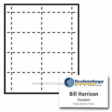 Classic Name Tag Paper Insert - 4 Color (4"X2 1/2")
