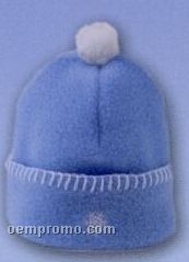 Promotional Fleece Baby Cuff Hat With Blanket Stitch