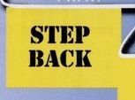 Stock 60' Printed Rectangle Warning Pennants (Step Back - 18