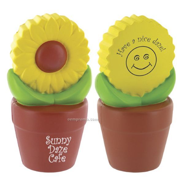 Sunflower In Pot Squeeze Toy