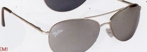 Dakota Deluxe Aviator Sunglasses W/ Gold Frame