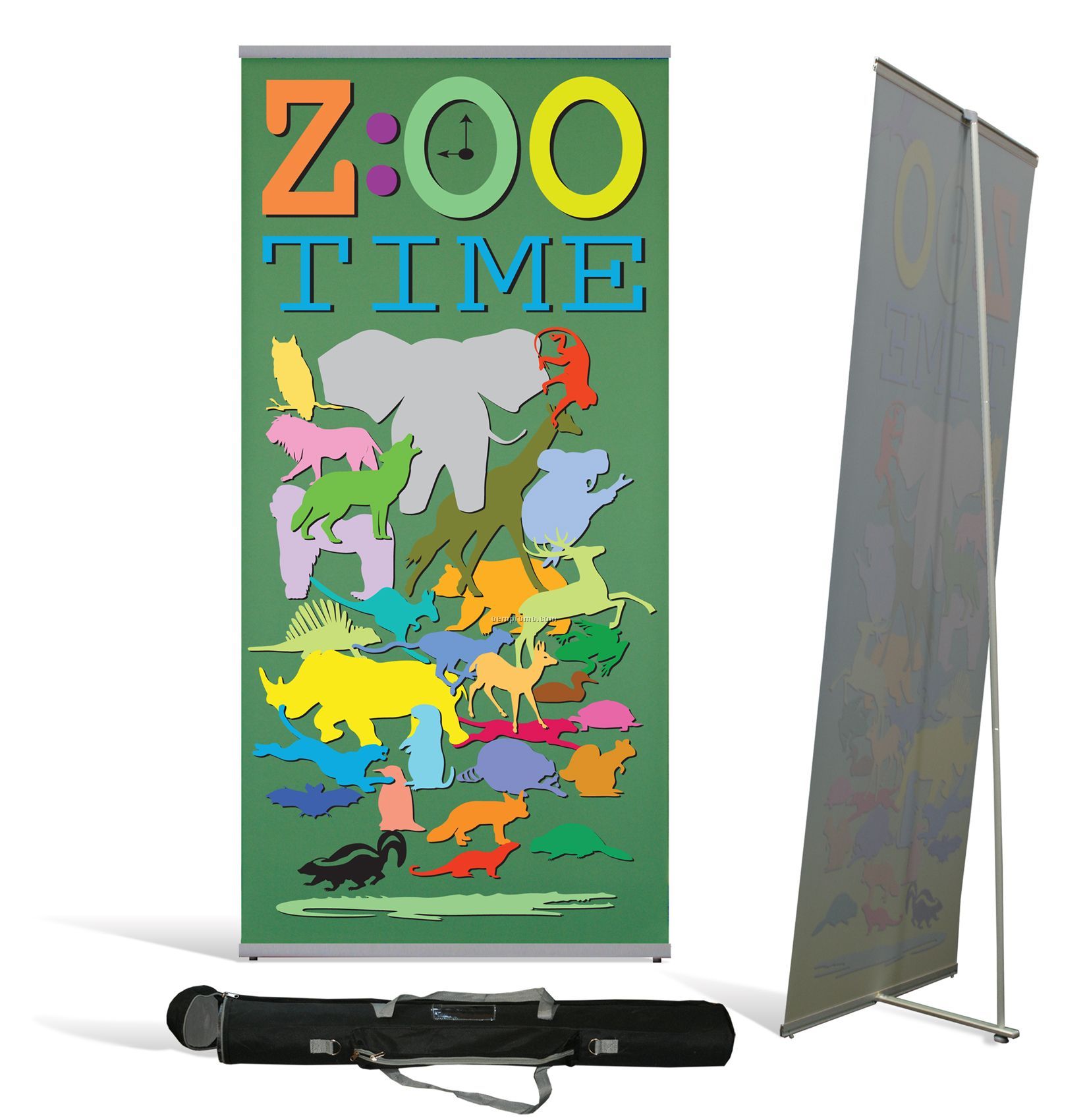 Large Econo-l Banner Stand With Banner And Tote Bag