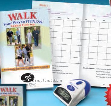 Spanish Top View Pedometer W/ Walker's Guide (W/Out Personalization)