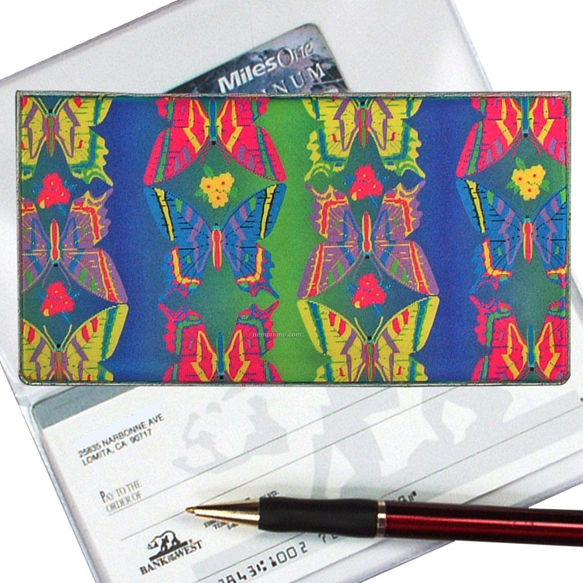 3d Lenticular Checkbook Cover ( Stock)- Butterflies