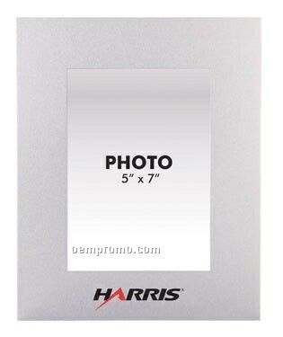 Brushed Aluminum Silver Photo Frame