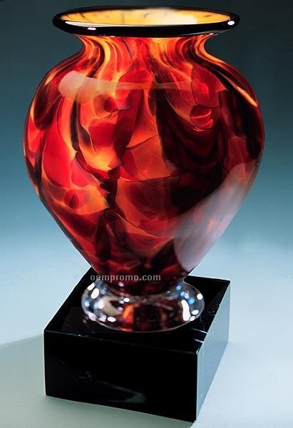 Glowing Embers Cauldron Vase (4.5"X7.5")