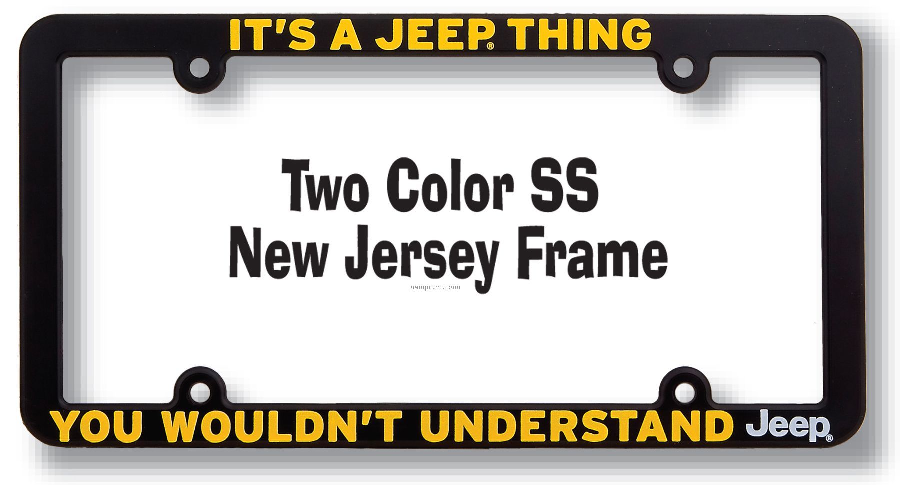 New Jersey Plastic License Plate Frame