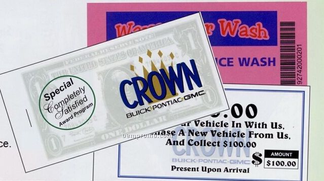 Bar Code / Car Wash / Coupon / Payment Books - (12 Page)
