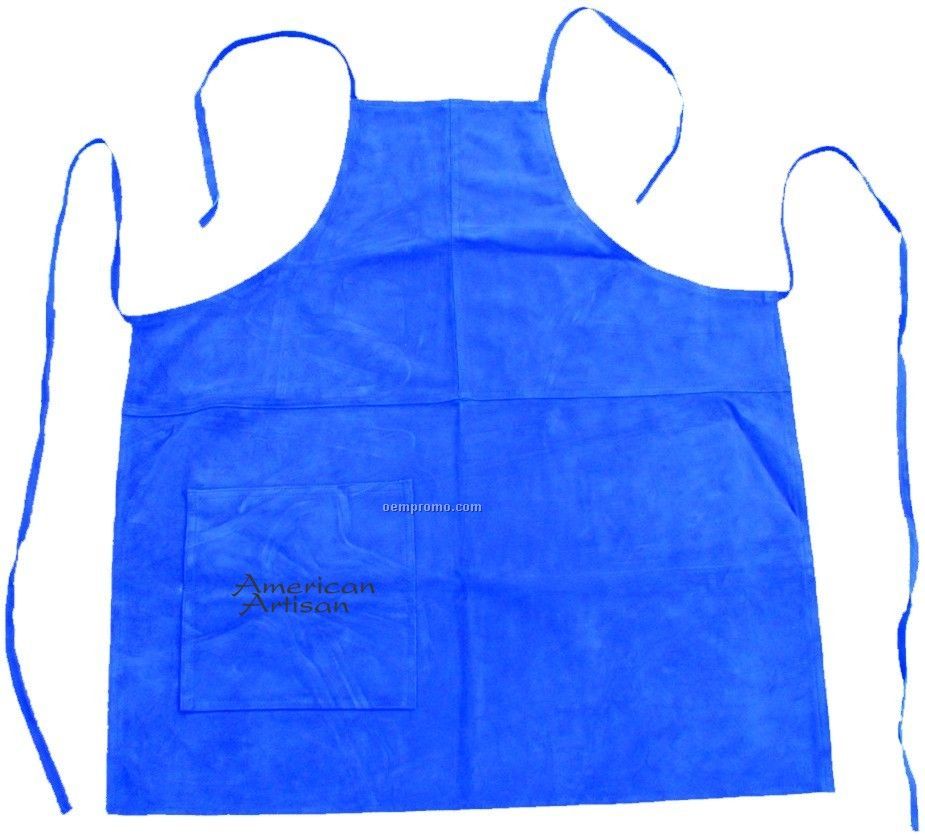 Suede Apron (Full Size) - Hot Branded (Blue)