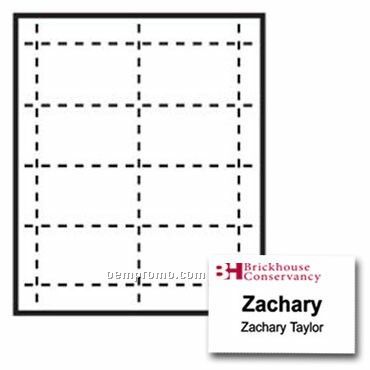 Classic Name Tag Paper Insert - 2 Color (3 1/2"X2 1/4")