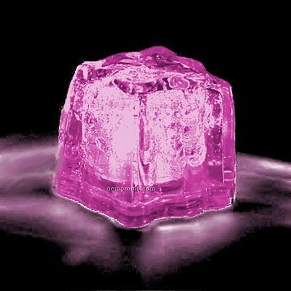 Pink 3 Function Light Up Ice Cube
