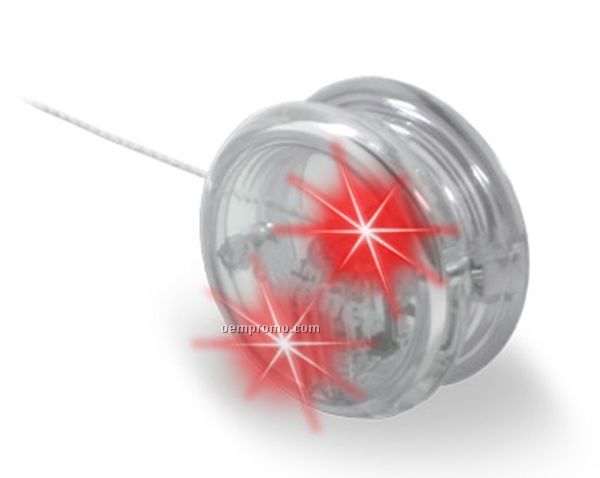 Clear Light Up Yo-yo W/ Red LED