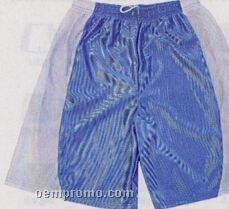 Cool Mesh W/ Side Panels Adult Shorts W/ 9