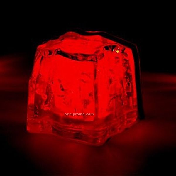 Red 3 Function Light Up Ice Cube