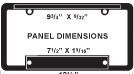 Tuff Frame 3-d License Plate Frame (9 3/4"X9/32" Top Imprint Area)