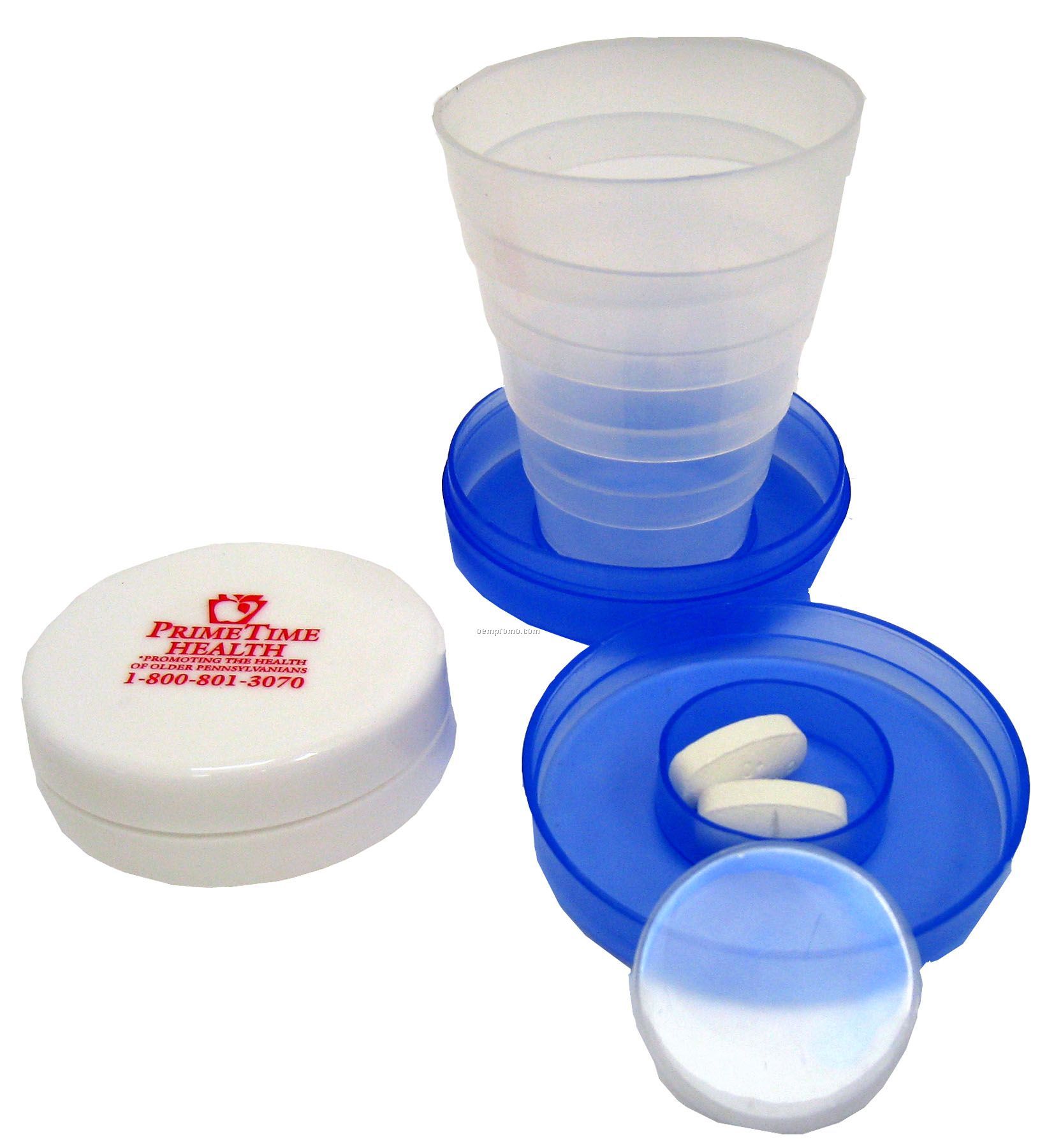 Collapsible Pill Box Cup