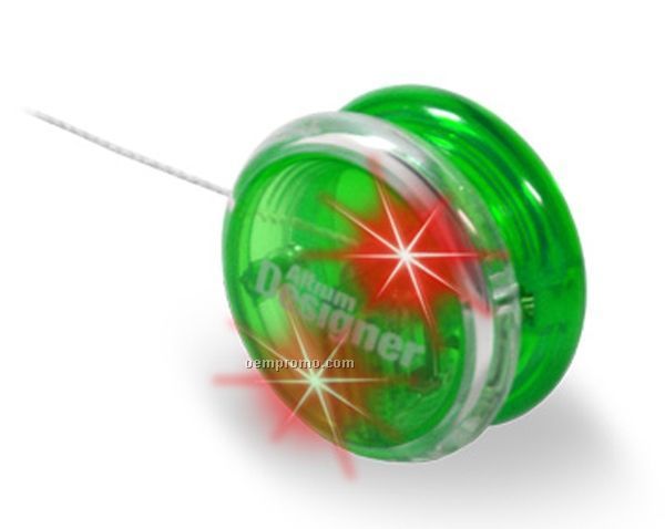 Green Light Up Yo-yo W/ Red LED