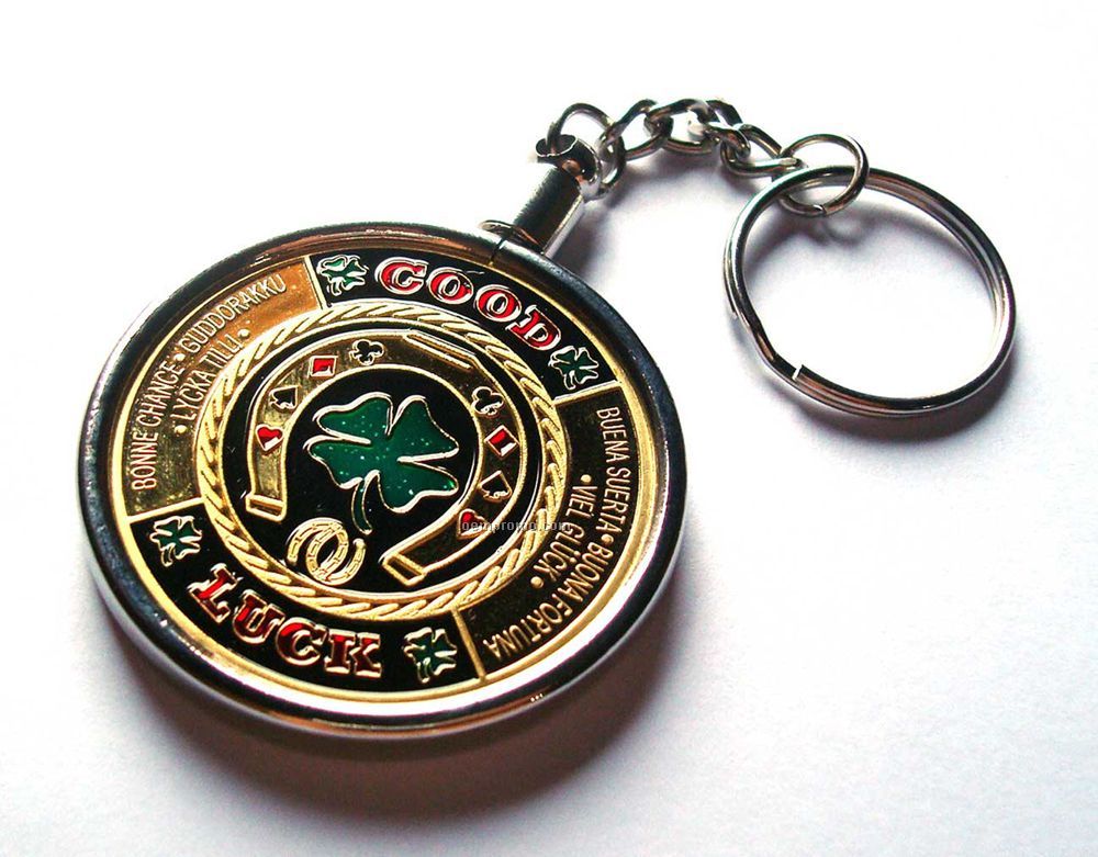 Metal Poker Chip Key Chain 21