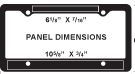 Tuff Frame 3-d License Plate Frame (6 1/2"X7/16" Top Imprint Area)