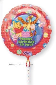 18" Pooh Happy Birthday To You Clip A Strip Balloon