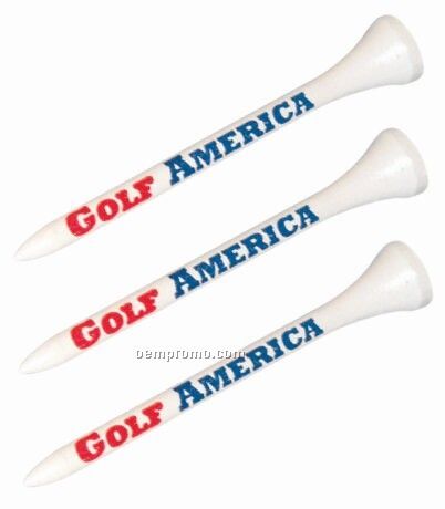 2-1/8" Golf Tees With 2 Color Imprint