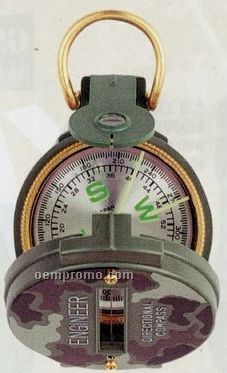 Camouflage Military Lensatic Compass With Magnifying Glass