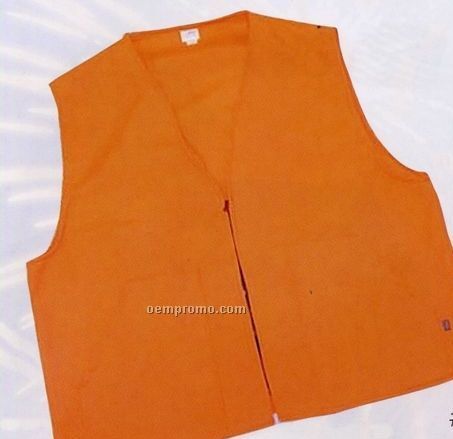 Long Safety Vest - Blaze Orange (S-xl)